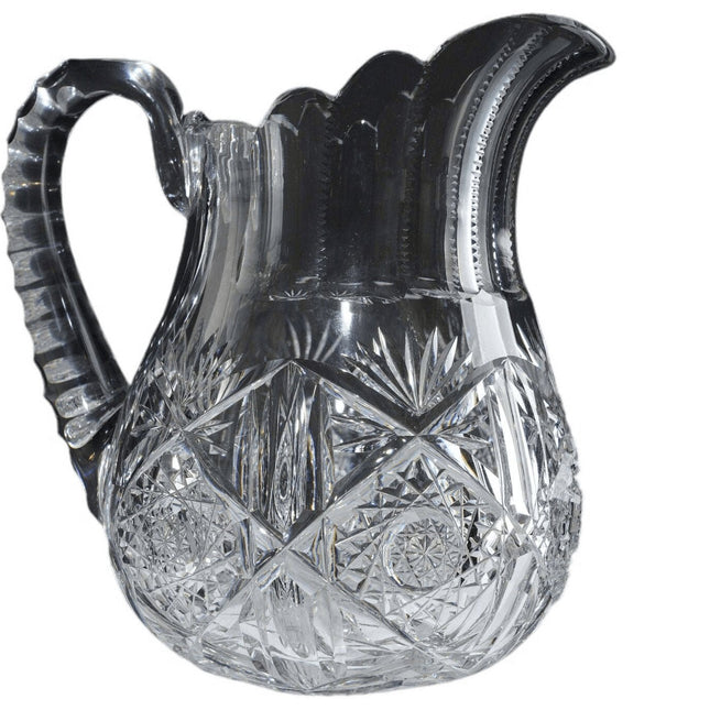 c1905 American Brilliant Period Cut glass Pitcher