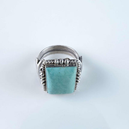 sz11.75 Sterling Turquoise Calladito Navajo ring