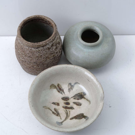 Early Chinese/Asian Porcelain Jarlets and miniature bowl