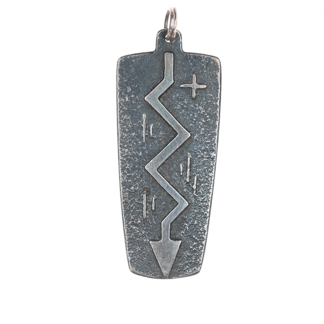 Jeff DeMent Navajo tufa cast pendant