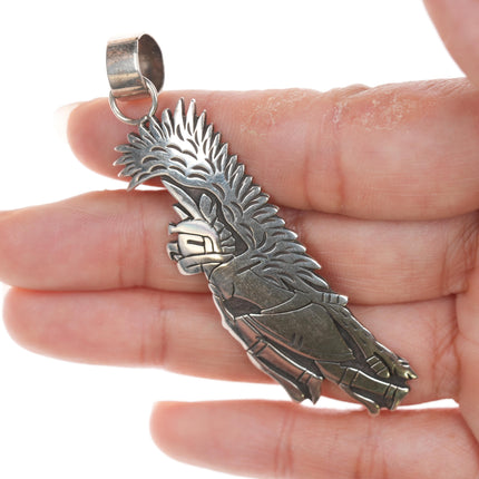 Adrian Sanchez Hopi sterling warrior pendant