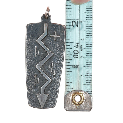 Jeff DeMent Navajo tufa cast pendant