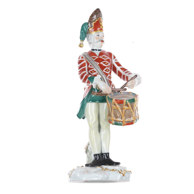 Antique Meissen Drummer Figure