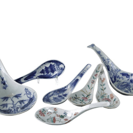 Antique Chinese porcelain spoon collection