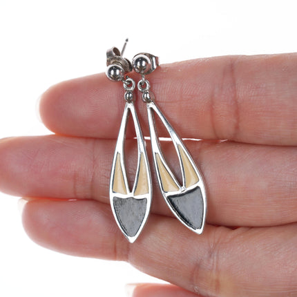 Collection of southwestern and Native American sterling earrings