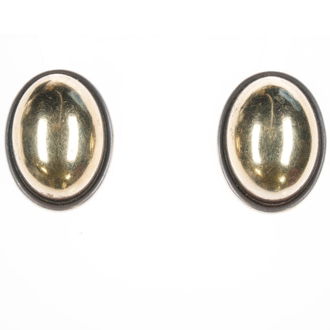 Retired James Avery 14k/sterling dome earrings