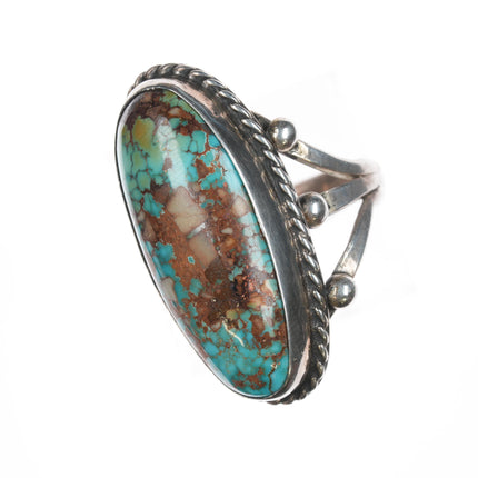 sz9 DCB Native American Sterling and turquoise ring