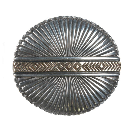 Bruce Morgan Navajo 14k/Sterling belt buckle