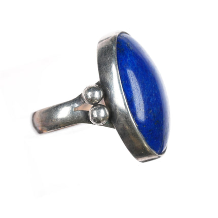 sz7 B Mc Native American sterling and lapis ring