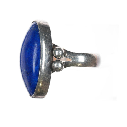 sz7 B Mc Native American sterling and lapis ring