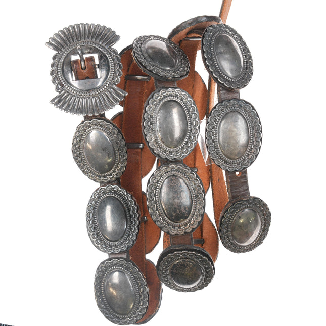 James Reid sterling silver concho belt