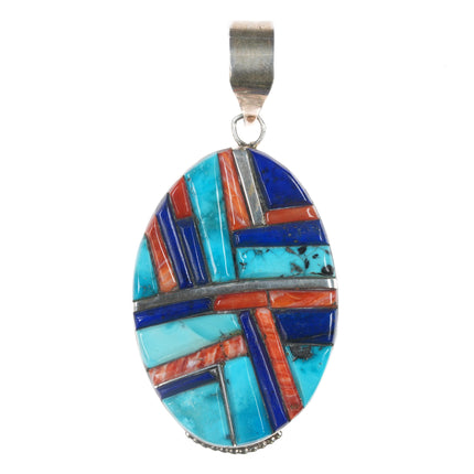 Edison Yazzie Navajo Cobblestone sterling pendant