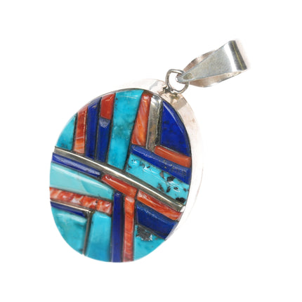 Edison Yazzie Navajo Cobblestone sterling pendant