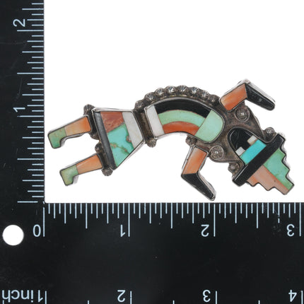 Large 40's-50's Zuni Rainbow Dancer pin