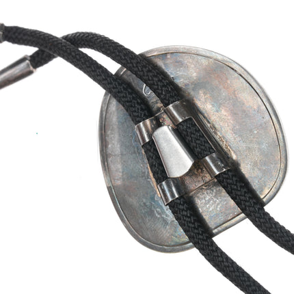 c1970's Sterling and Jasper modernist bolo tie