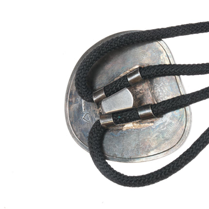 c1970's Sterling and Jasper modernist bolo tie