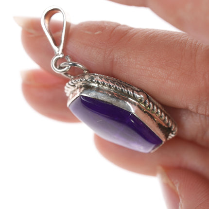 AT Sterling sugilite pendant