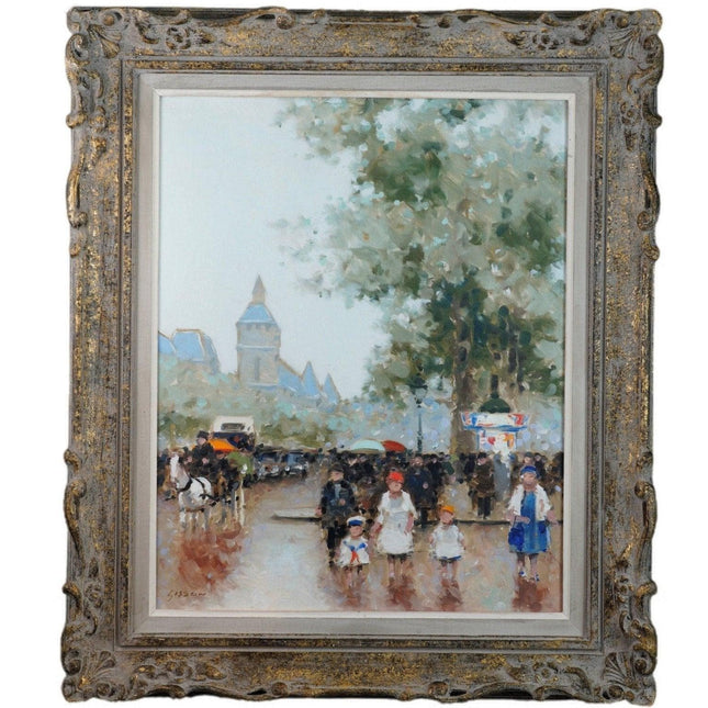 André Gisson (1921- 2003) Parisian Scene oil on canvas