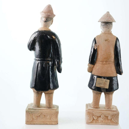 Two Ming Chinese Earthenware figures