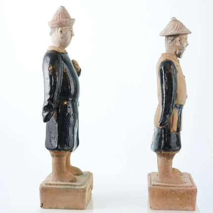 Two Ming Chinese Earthenware figures