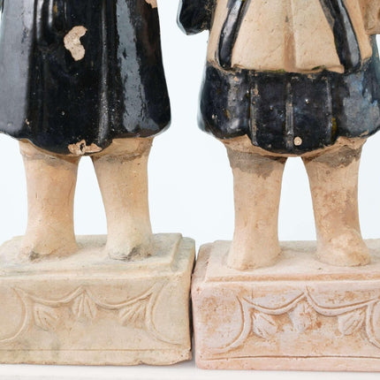 Two Ming Chinese Earthenware figures