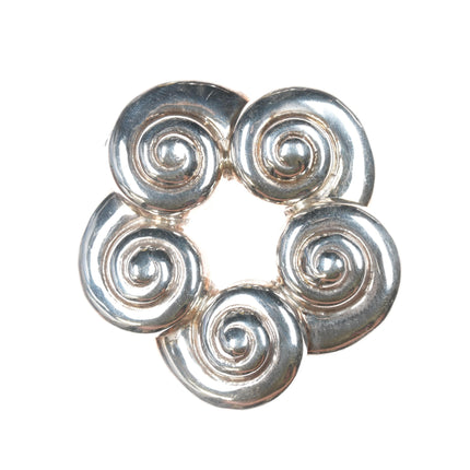 Pat Areias Sterling silver modernist pin