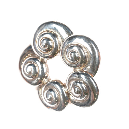 Pat Areias Sterling silver modernist pin