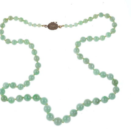 Vintage Gumps A Jadeite beaded necklace