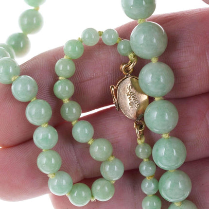 Vintage Gumps A Jadeite beaded necklace