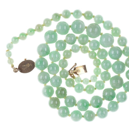 Vintage Gumps A Jadeite beaded necklace