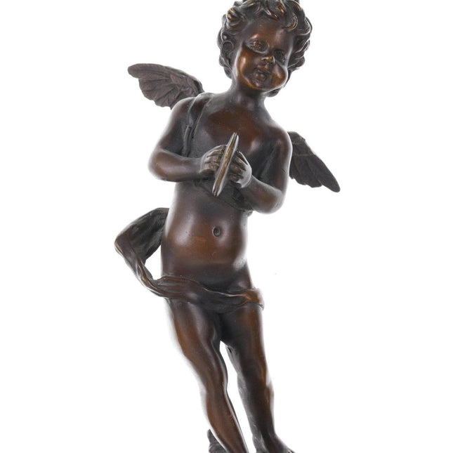 Auguste Moreau (1834 – 1917) French Bronze sculpture putti with cymbals