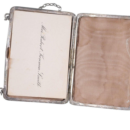 c1900 Antique Sterling Calling card case/wallet