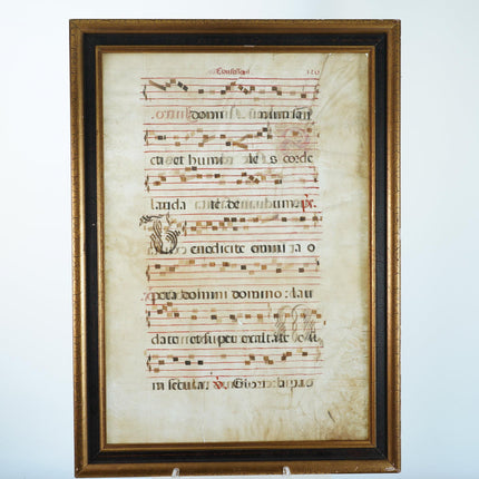 15th/16th century Vellum Antiphonal leaf