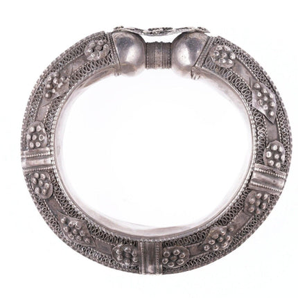 Antique Yemenite Silver filigree bracelet b