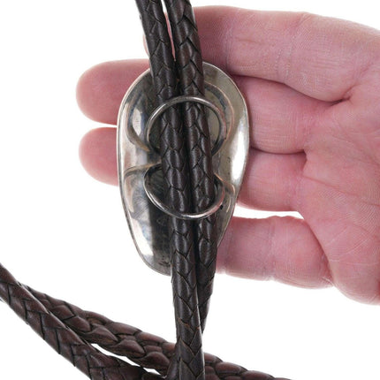 Tommy Jackson Navajo Sterling turquoise bolo tie