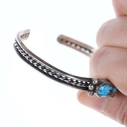 Vintage Navajo silver and turquoise bracelet