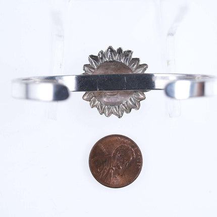 Retro Mexican Sterling Sunface cuff bracelet