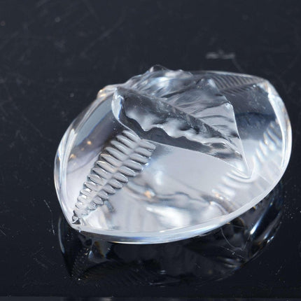 French Lalique crystal paperweight