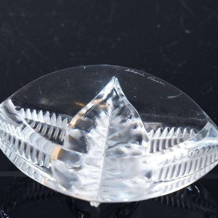 French Lalique crystal paperweight