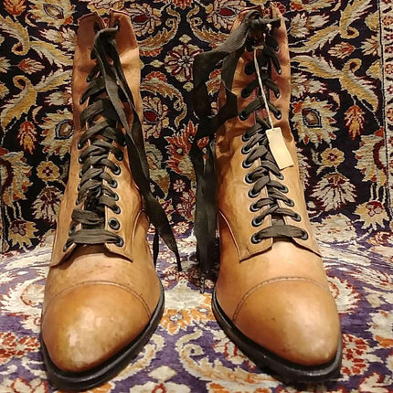 Hamilton Brown American Lady Special Victorian High Top Damenstiefel in unglaublichem Zustand