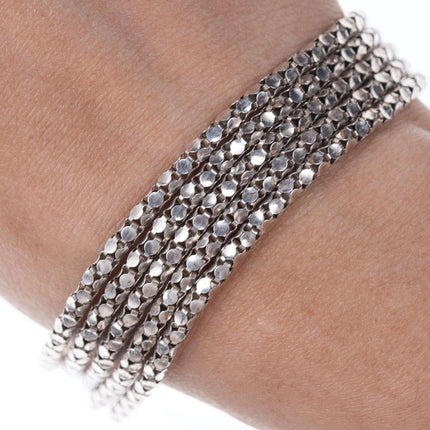 Retro Italian Sterling multi-strand bracelet