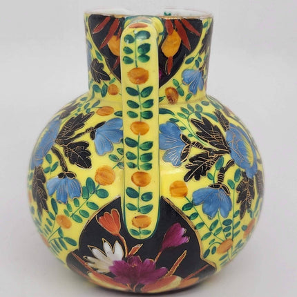 c1880 Austrian Hand Painted and Gilt multicolor Pitcher