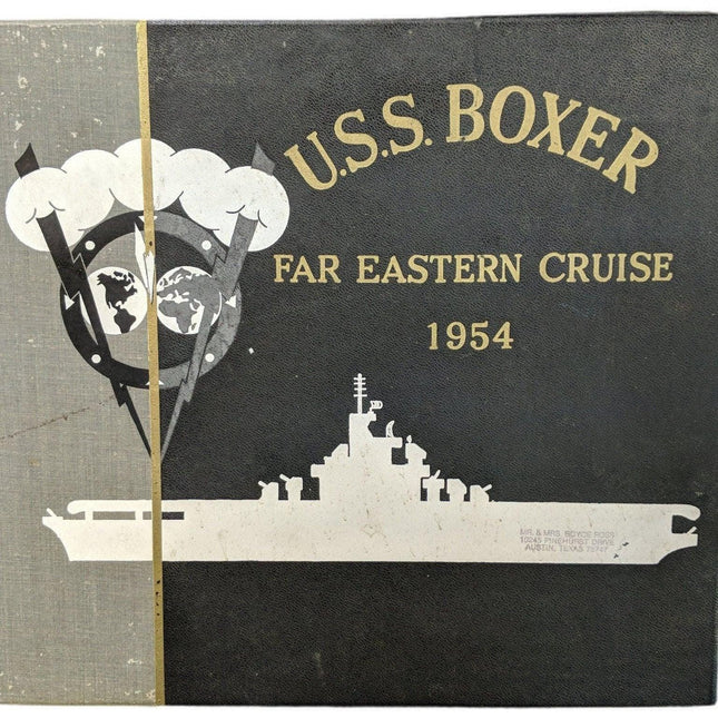 1954 USS Boxer Far Eastern Cruise Book Navy/Marines