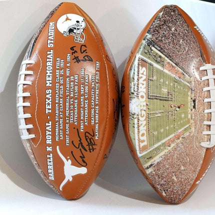 Darrell Royal Texas Memorial Stadium 4 Time National Championships Signed Footba