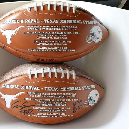 Darrell Royal Texas Memorial Stadium 4 Time National Championships Signed Footba