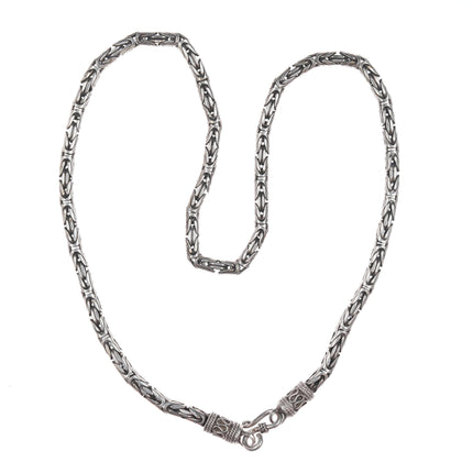 Retro 18" 5mm Sterling Byzantine chain