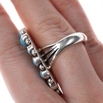 Marie Bahe Navajo Sterling/Türkis-Clusterring