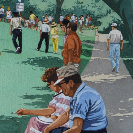 Abbott „Heck“ Hoecker Colonials National Invitation Golf Tournament 1987 Fort Worth, Texas Aquarell „Rest in the Shade“