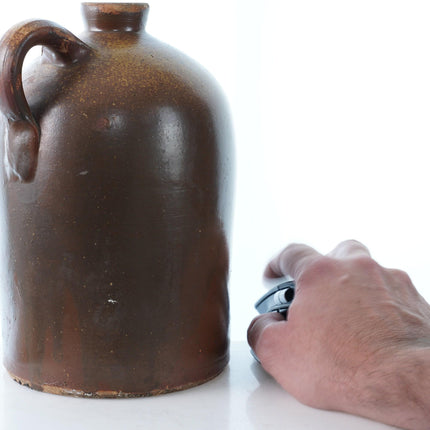 Antique Meyer Texas Stoneware Jug 2 qt