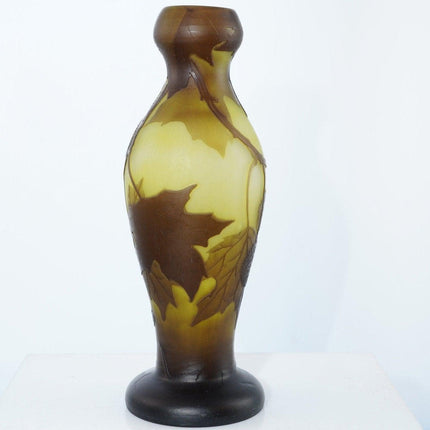 1920's French Legras Cameo Art Glass Vase